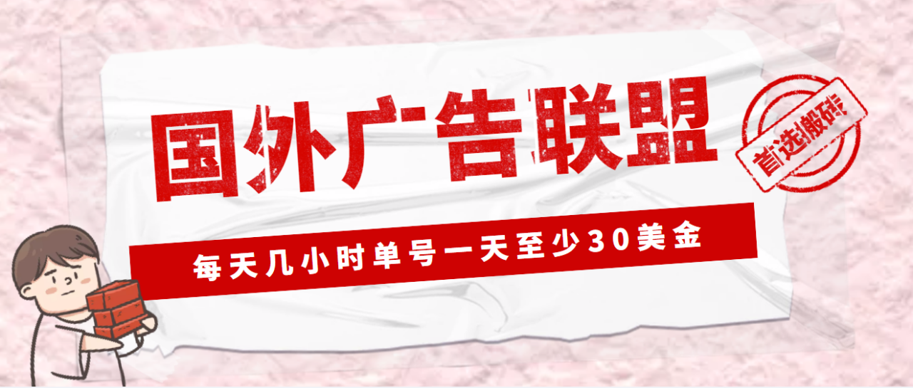 外面收费1980最新国外LEAD广告联盟搬砖项目,单号一天至少30美金(详细教程)