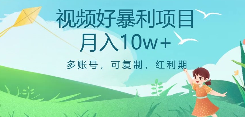 图片[1]-视频号暴利项目，多账号，可复制，红利期，月入10W 【揭秘】-阿灿说钱