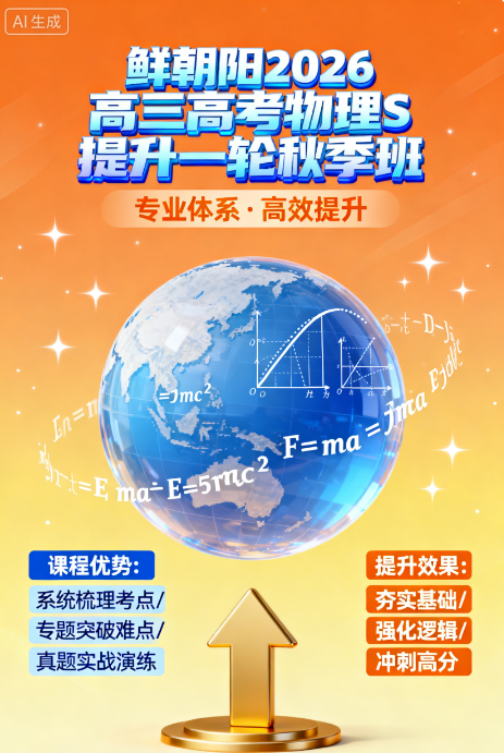 鲜朝阳 2026高三高考物理 S提升一轮秋季班 百度网盘 鲜朝阳 2026高三高考物理 S提升一轮秋季班 百度网盘