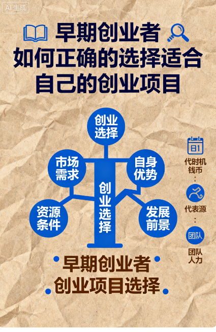 [项目选择]早期创业者如何正确的选择适合自己的创业项目