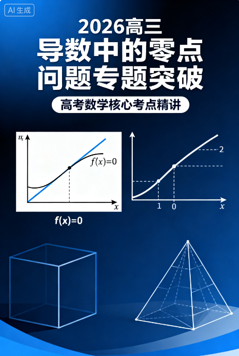 2026高三高考数学 导数中的零点问题（含隐零点）