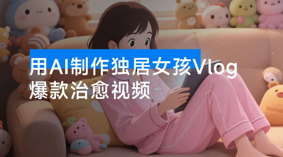 用 AI 制作独居女孩 Vlog，治愈感拉满，单个账号涨粉 71 万，一条广告报价 3 万