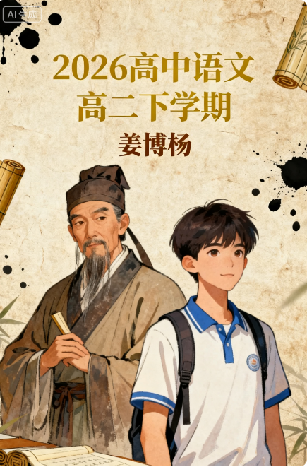 2026高中语文 高二语文 姜博杨 下学期 百度网盘