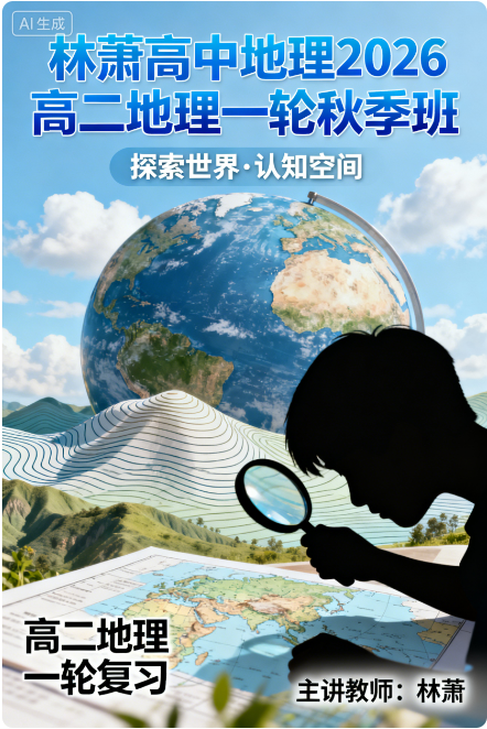 林萧 高中地理 2026高二地理 一轮秋季班 百度网盘
