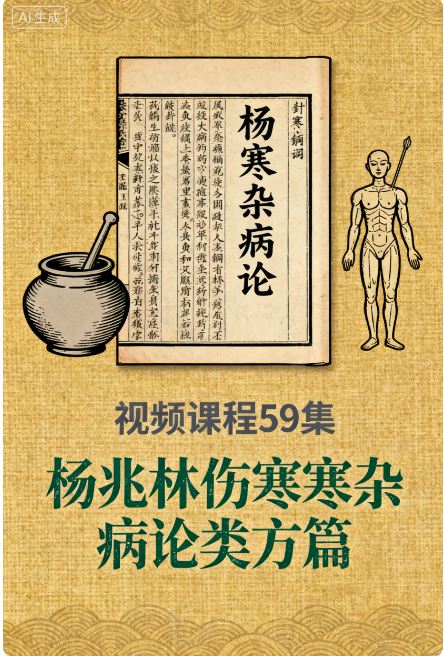 杨兆林伤寒杂病论类方篇视频课程59集