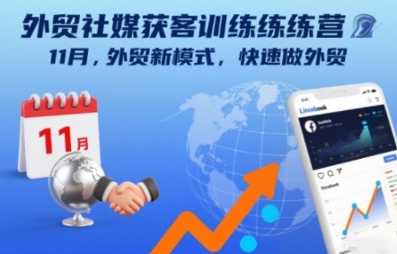 外贸社媒获客训练营11月,外贸新模式,快速做外贸 外贸社媒获客训练营11月,外贸新模式,快速做外贸