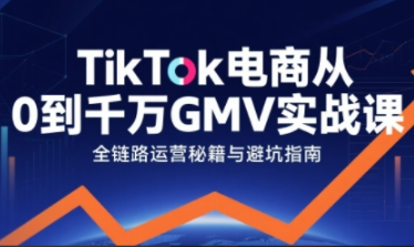 TikTok电商从0到千万GMV实战课,从0到1拆解实战秘籍 TikTok电商从0到千万GMV实战课,从0到1拆解实战秘籍