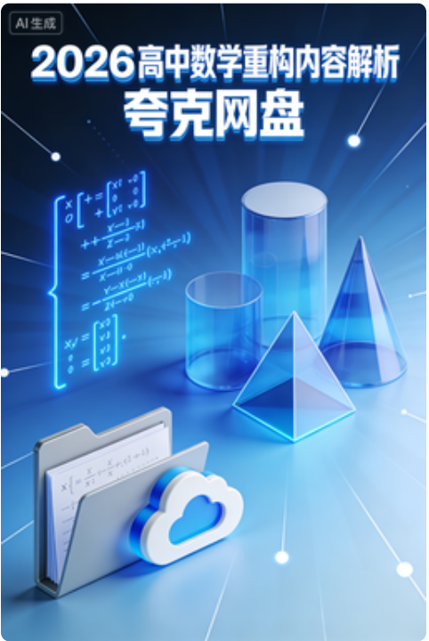 2026高中数学重构内容解析 夸克网盘