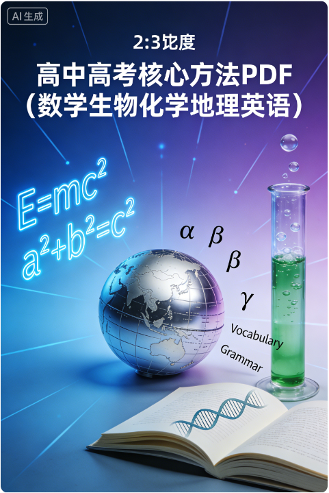 高中高考核心方法PDF（数学生物化学地理英语）