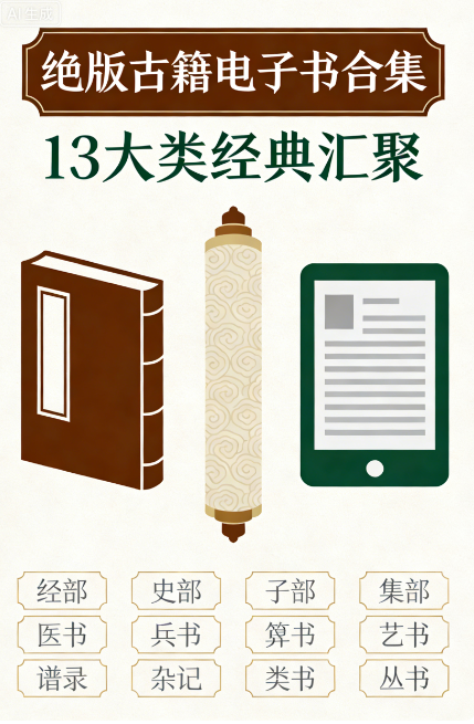 绝版古籍电子书合集 13大类