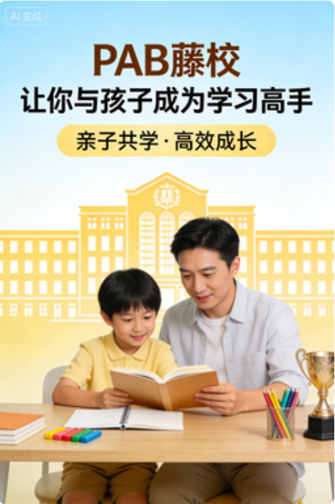 PAB藤校 让你与孩子成为学习高手