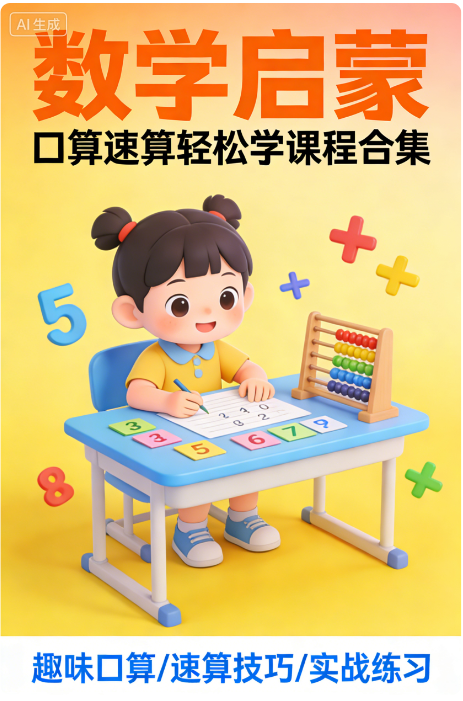 数学启蒙 口算速算轻松学课程合集