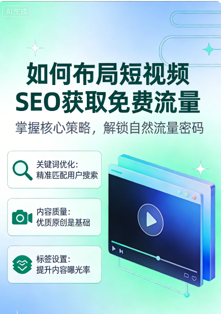 如何布局短视频SEO获取免费流量