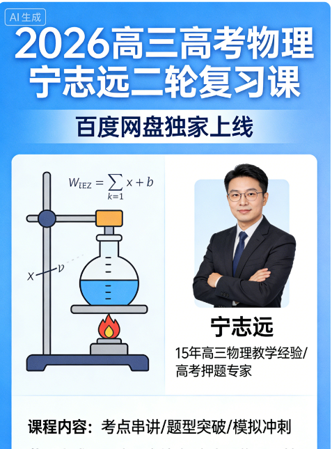 2026高三高考物理 宁志远二轮 百度网盘