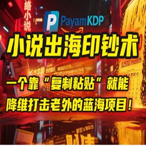 小说出海印钞术：一个靠“复制粘贴”就能降维打击老外的蓝海项目！