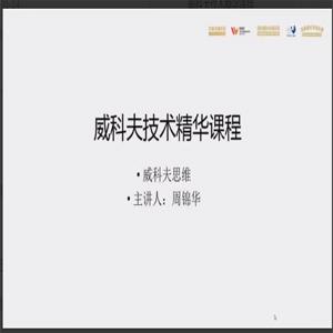 威科夫量价交易系统课-威科夫技术线上精华班视频