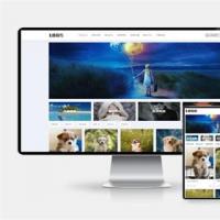 H5自适应响应式相册图网站模板 图片壁纸美女写真摄影套图源码下载