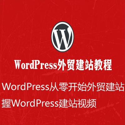 WordPress从零开始外贸建站：让你掌握WordPress建站视频