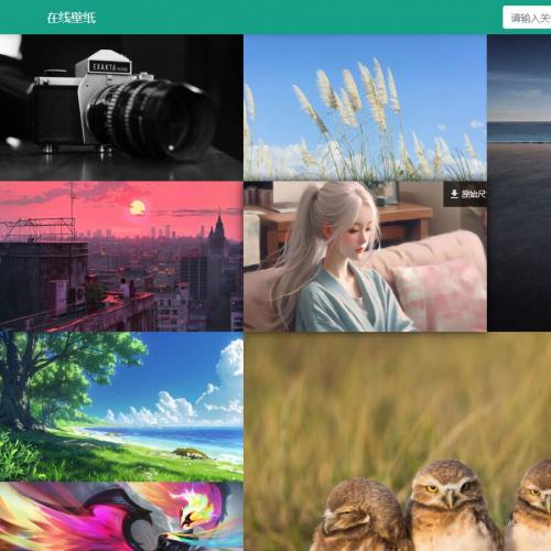 自采集在线电脑壁纸系统源码v2.0 自适应双端