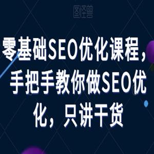 零基础SEO优化课程，手把手教你做SEO优化，只讲干货