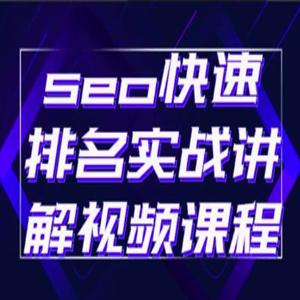 seo快速排名实战讲解视频课程，揭秘seo快排原理