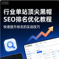 行业单站顶尖黑帽seo排名优化教程