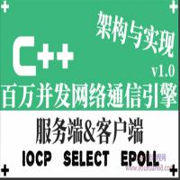 C++百万并发网络通信引擎架构与实现视频课程 （服务端、客户端、跨平台）