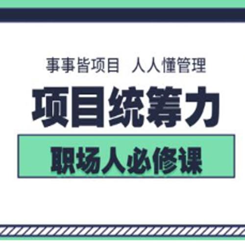 素宣成长学院·项目统筹力