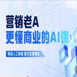 营销老A·更懂商业的AI人工智能课，驾驭人工智能助力生意增长