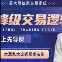【股指期货】咖米学堂吴大葱：峰级交易逻辑九大定式