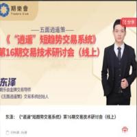 【期货课程】期乐会东泽：《“逍遥”短趋势交易系统》第16期交易技术研讨会（线上）