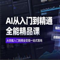 AI从入门到精通全能精品课｜AI工具实操+爆款视频制作+剪辑特效+自媒体起号变现+职场高效赋能全教程