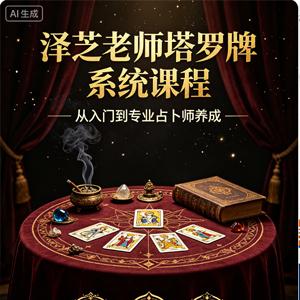 泽芝老师塔罗牌系统课程，从入门到专业占卜师养成【学习资料】