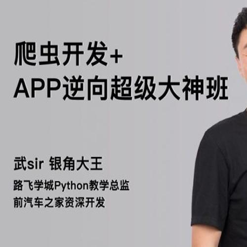 Python爬虫开发+APP逆向超级大神班-04期