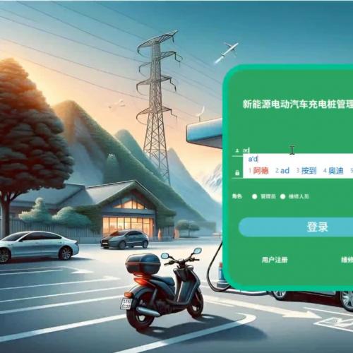 基于Springboot+Vue+小程序的新能源充电桩管理系统 前后端分离 管理端使用Vue框架，用