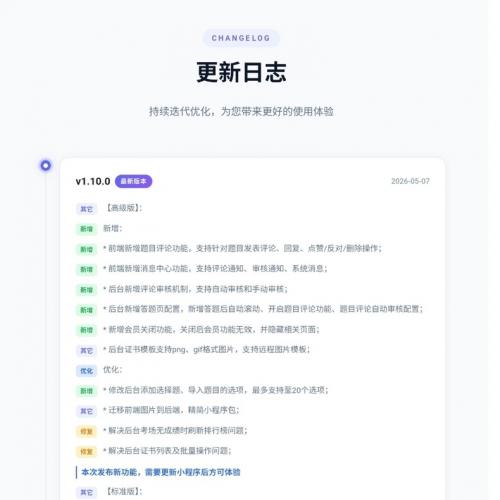 Fastadmin答题考试系统V1.10.0 高级版 2026-5-7 带文档 插件源码仅供程序员学