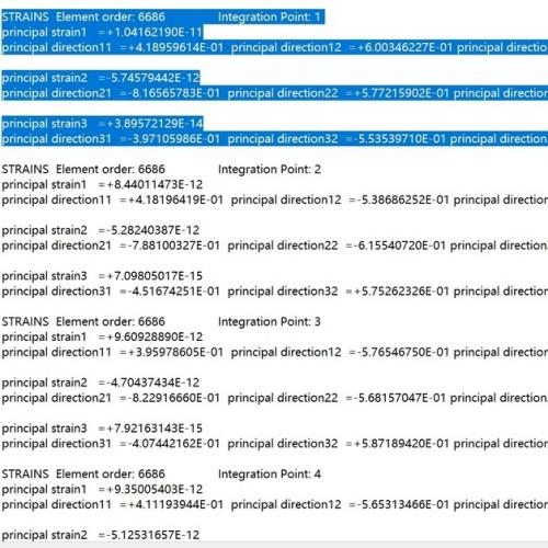 ABAQUS主应力/应变数值与方向提取插件  按SET导出指定SET单元的主应力、主应变和各主方向向