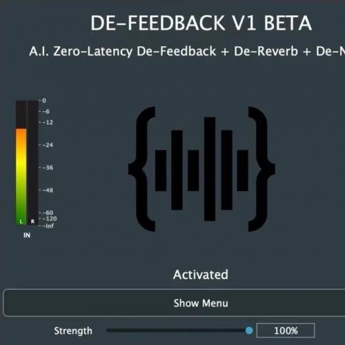 Defeedback 1.1.4 正版激活 防啸叫插件 零延迟降噪 支持win/mac全版本系统 稳