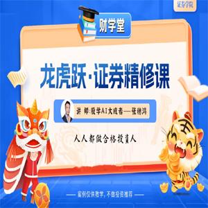 张穗鸿《龙虎跃·证券精修课》2025年小班课（进阶+高阶）