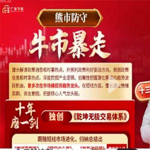 中广云张程乾坤定势龙头战法系统课7节视频+大成课堂资料+指标