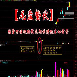 金钻指标通达信【尾盘蛰伏】主副图选股 缩量回调双阶段末期的静默启动信号