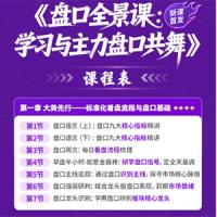雨禾《盘口全景课：学习与主力盘口共舞》盘口系统课