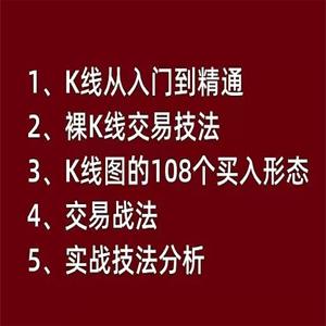k线图课程合集，交k线易实战战法k线从入门到精通交易视频课程