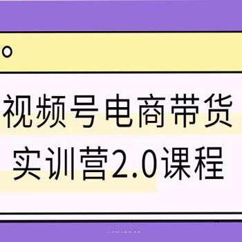 视频号带货怎么做? 视频号电商带货实训营2.0课程