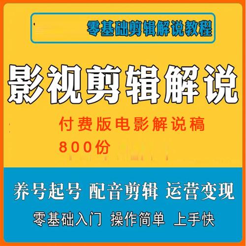 付费版电影解说稿 800份, 可用于做电影解说短视频