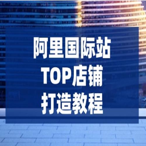 阿里国际站TOP店铺打造教程 涵盖平台到高阶 解决运营难题 提升询盘