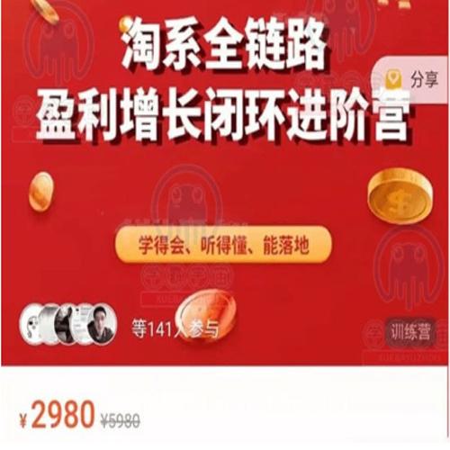 【桐策电商】淘系全链路 盈利增长闭环进阶营