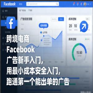 跨境电商Facebook广告新手入门，用最小成本安全入门，跑通第一个能出单的广告