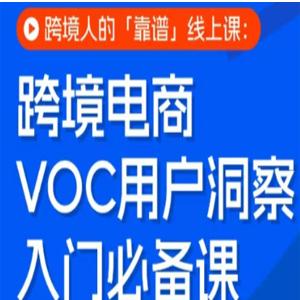 跨境电商VOC用户洞察入门必备课，跨境人的靠谱线上课