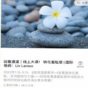 转化羞耻感 _ 国际导师：Liv Larsso